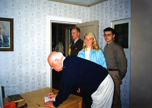  President Lennart Meri visiit Ruhnu saarele, 1998