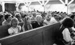  Ruhnu esmamainimise 650. aastapäev, 1991, jumalateenistus uues kirikus