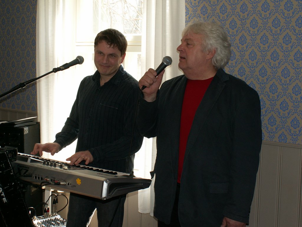 Ivo Linna ja Antti Kammiste rahvamajas esinemas, 30. märts 2008